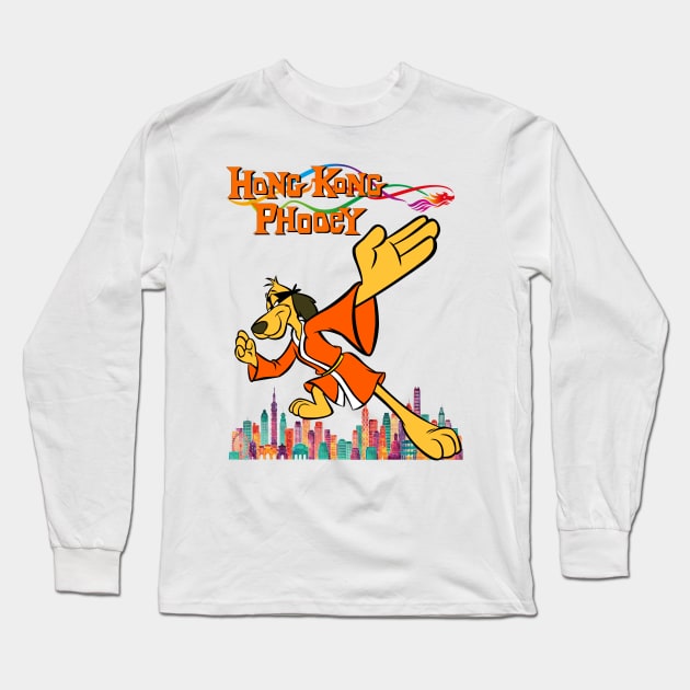 Hong Kong Phooey Long Sleeve T-Shirt by Montes